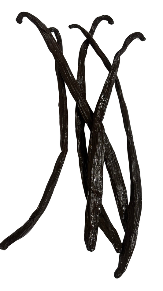5 Premium Organic Grade A Vanilla Beans - Fresh, Hand-Picked and Full of Flavor
